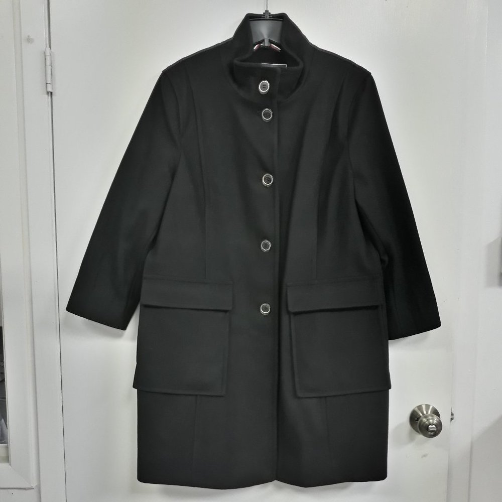 💥NWT 💥Tommy Hilfiger Black Dress Coat XL